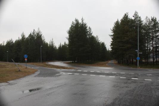 ej PLATS Korsning Bergnäsvägen/Blockvägen 1.Det är mörkt. Svårt för gående och cyklister att ta sig över vägen. Bilar kör fort.. Bilar kör fort 1.