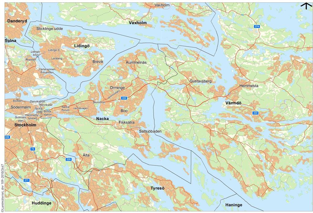 Bilaga 2 Karta I kartan har områden som nämns i