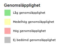 Utifrån resultatet har en bedömning utförts angående markens infiltrationskapacitet, som visas nedan i Tabell 1.