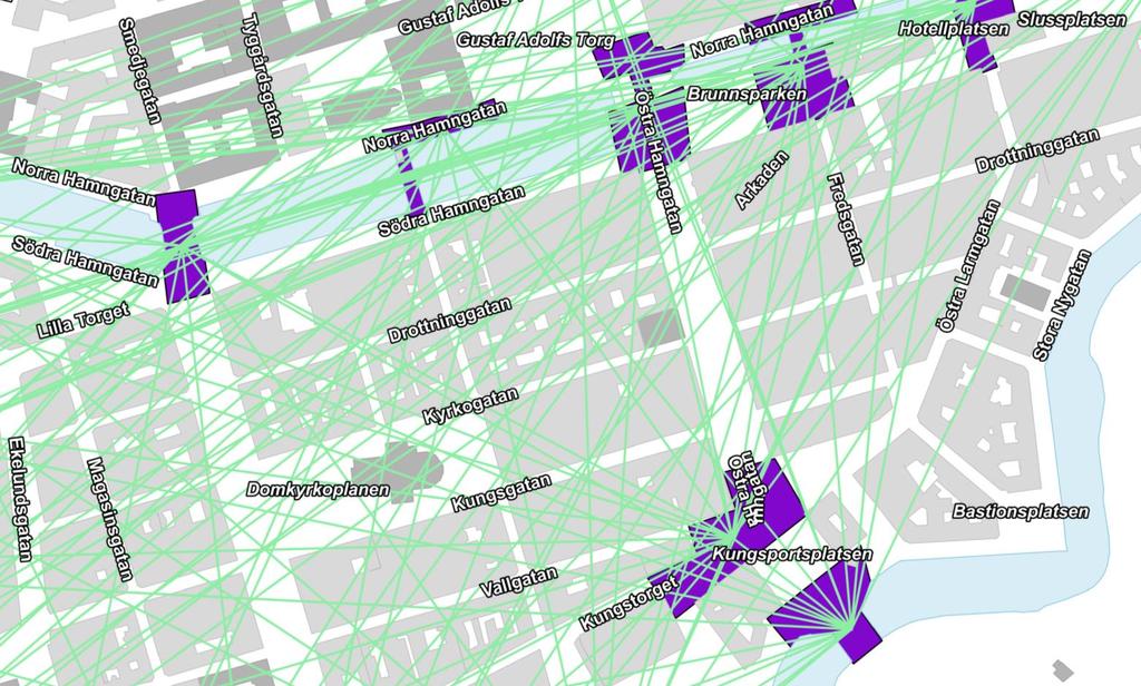 Spridning av material Rådata finns för spridning via enhet Analys på Trafikkontoret. Förutom denna rapport med tillhörande filmer så finns rådata som shapefiler.