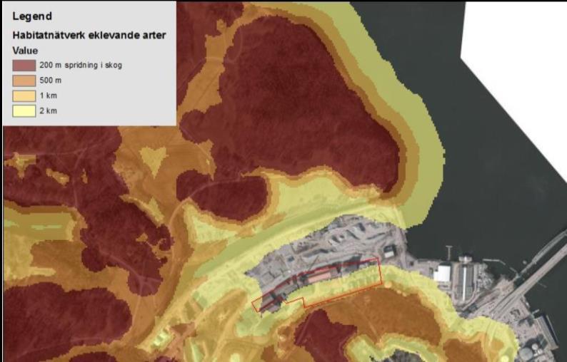 Sida 28 (92) Observera att plangränsen (röd linje) omfattar både Lilla Gasverket och Gasverket Östra.