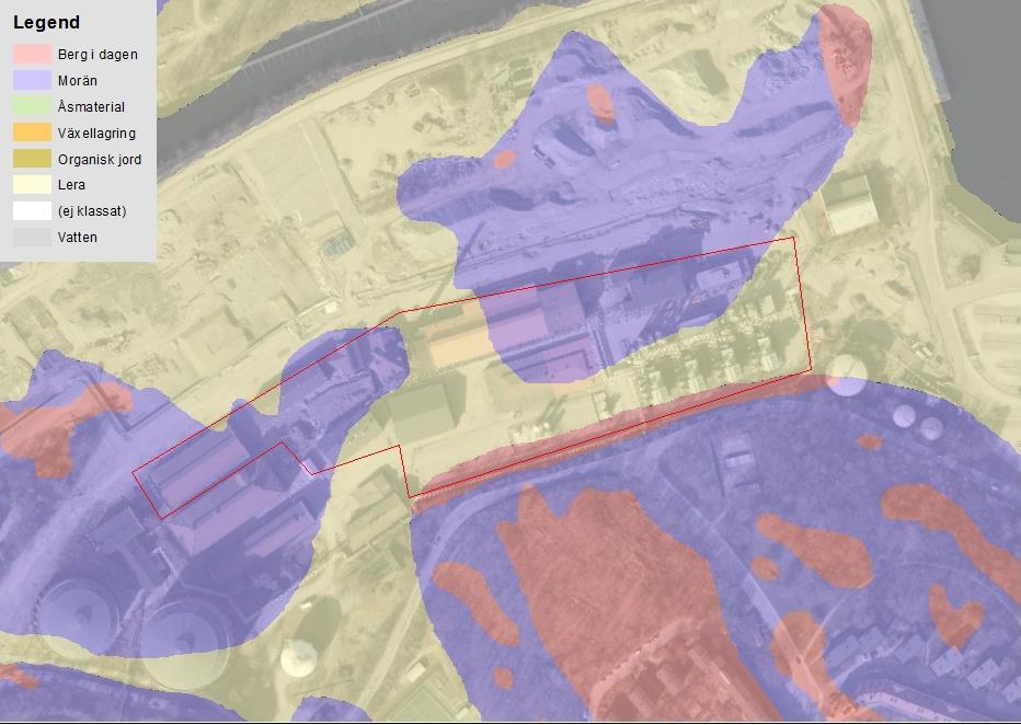 Planområdets geologi Hydrologiska förhållanden Miljökvalitetsnormer för vatten och dagvatten Planområdet ingår i Lilla Värtans tillrinningsområde (SE 658352-163189).
