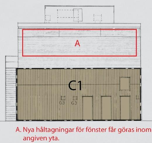 Något som ska tas fasta på är att bibehålla byggnadens horisontella