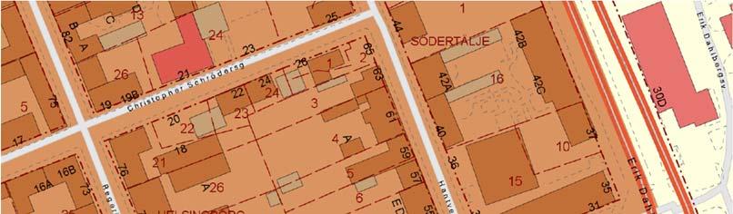 fastighetsgräns mot Regeringsgatan, i norr av