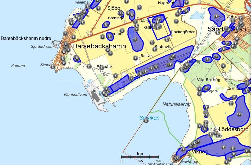 2018-09-21 s 34 (100) Före byggnationen av Barsebäcksverket var området i mycket liten grad påverkat av modern exploatering.