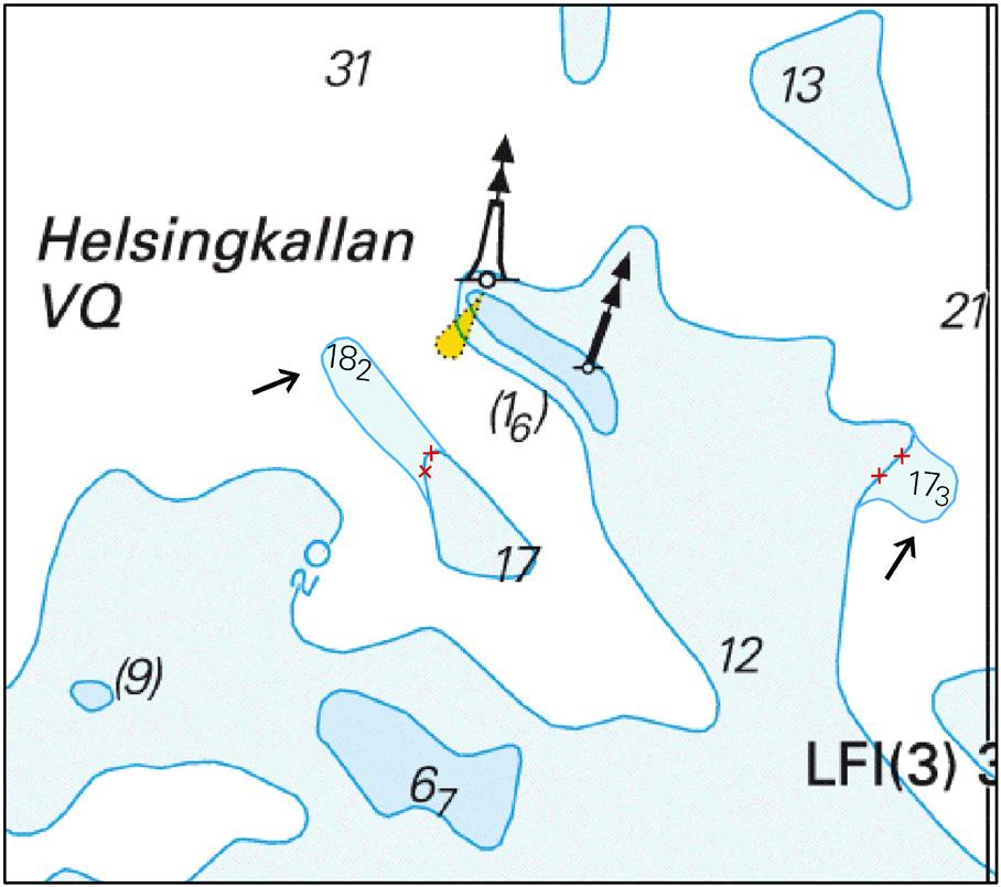 (Kartat-Korten-Charts: 49, 50, F/828) Ei merikartan mittakaavassa - Inte i sjökortets skala - Not to scale of chart (Kartat-Korten-Charts: 957, 975) Ei merikartan mittakaavassa - Inte i sjökortets