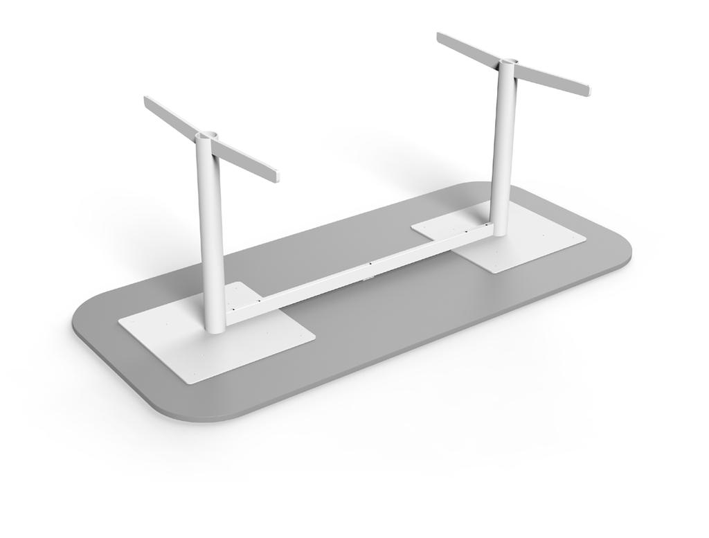 KABELGENOMFÖRNING Alla rektangulära bord i Unite serien kan man få med kabelgenomförning på olika