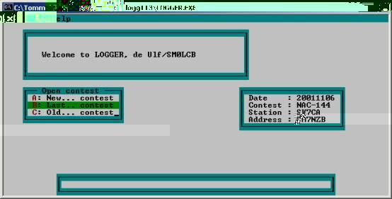 Sida 1 av 5 Hur göra i LOGGER Ursprungligen skriven av Tommy/SM7NZB. Redigerad och uppdaterad av Ulf/SM0LCB. Fortsätta med samma test, dubbelklicka på logger igen. Välj "LAST.