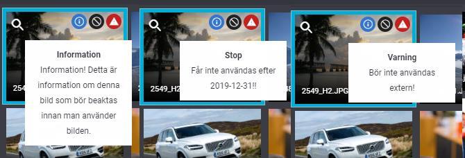 13. Informationsikoner Det går att tagga filer med olika ikoner och tillhörande