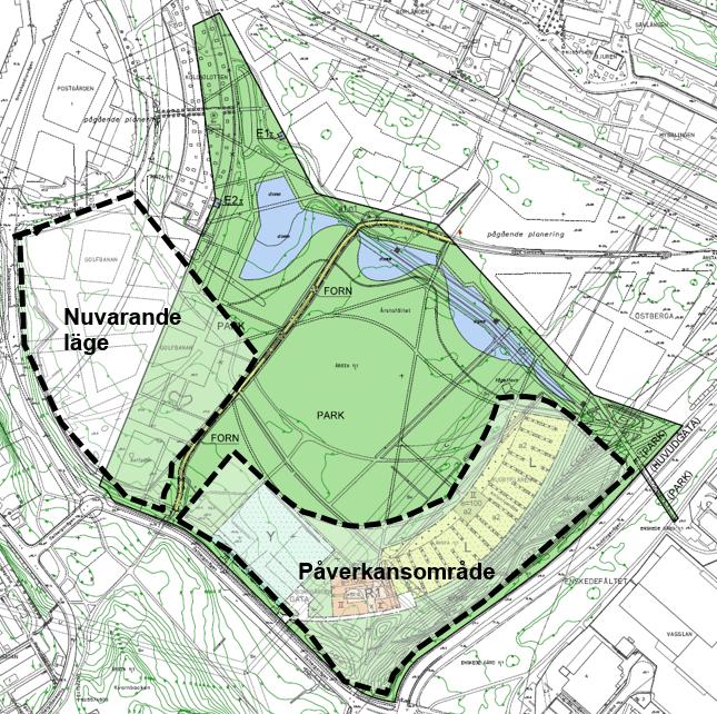 I december 2015 antog kommunfullmäktige detaljplanen för parken och den vann laga kraft 2017-05-24. Ett genomförande av detaljplanen kräver en miljödom, vilken vann laga kraft under 2017.