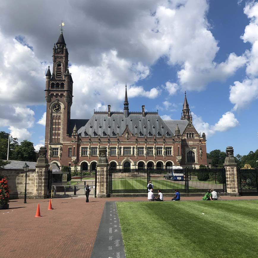 Bästa bilden/bilder från resor jag gjorde under själva utbytet? International Court of Justice i Haag!