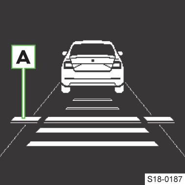 Om regleringen startas vid en hastighet under 30 km/h på fordon med automatisk växellåda, ökar hastigheten automatiskt till 30 km/h resp. regleras beroende på framförvarande fordons hastighet.