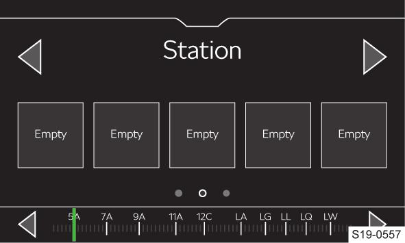 över tillgängliga stationer Manuell stationssökning Visa information om stationen (gäller för DAB) Inställningar Infotainment stöder digital radiomottagning i DAB- och DAB + -format.