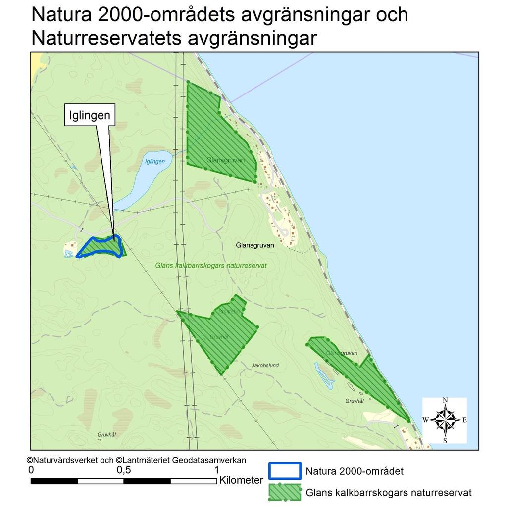 Natura 2000-område Natura 2000-kod Diarienummer Sida 14 av 17 s Natura 2000-området ligger inom