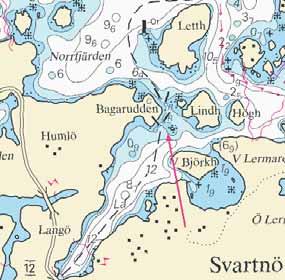 Nr 133 6 Sjöfartsverket Norrköping. Mellersta Östersjön / Central Baltic * 3641 Sjökort/Chart: 7, 73, 8 Sverige. Mellersta Östersjön. S Gotland. Burgsvik. Decca Master-station riven.