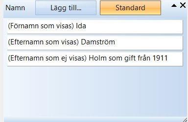 Utökade notiskontroller Registrering av flera namn Har man forskat länge så finns det nästan alltid lösa trådar att gå vidare med.