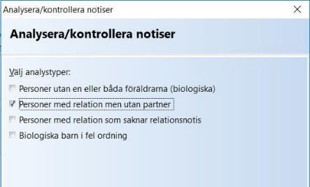 Du kan nu acceptera fler resultat vid analysen av dina data.