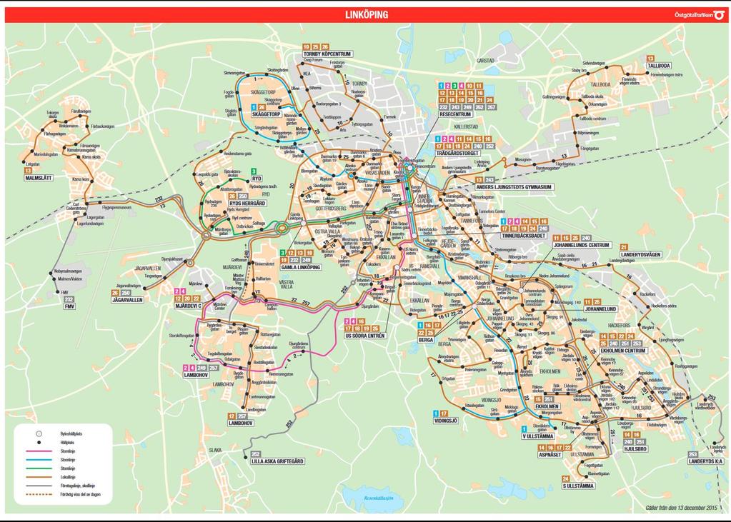 Figure 3 The bus line map of