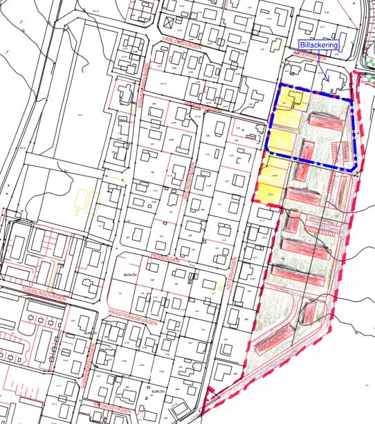 2 Inledning 2.1 Bakgrund och syfte På fastigheter Burlöv 3:48, 3:50-51 och 3:128-131 planeras bostadsbebyggelse med byggnader upp till två våningar, se figur 1 nedan för berört område.