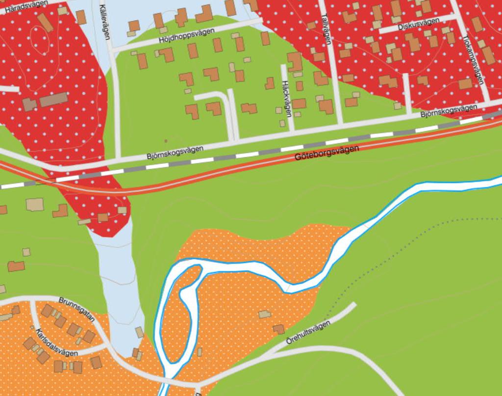 Figur 2 SGU s jordartskarta 4.3 NYBYGGNAD RADHUS FLÄSSJUM 1:16, BOLLEBYGGD KOMMUN 2017 utfördes en geoteknisk undersökning inom området för detaljplanen av Tellstedt [3].