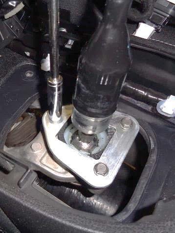 17.CAUTION: SHIFTER PLATE IS UNDER