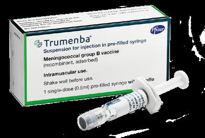 Trumenba har två doseringsalternativ för ungdomar och vuxna: 2-dos-schema 22 2 doser administreras med 6 månaders mellanrum.