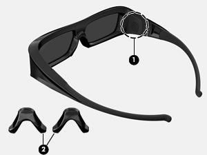 Använda HP 3D-glasögon med aktiva slutare Din 3D-upplevelse börjar med aktivt 3D-innehåll och 3D-glasögonen.