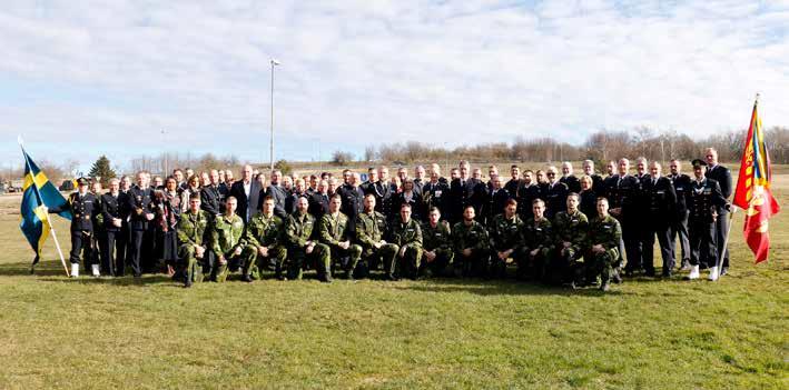 Militärhögskolan Halmstad 20-årsjubilerar som förband i år. Den 1 mars samlades personal och elever till en jubileumsceremoni.