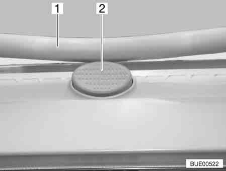 6 Boende 6.5.2 Uppfällbar taklucka Vid regn kan det komma in vatten i bodelen om den uppfällbara takluckan står i ventilationsläget.