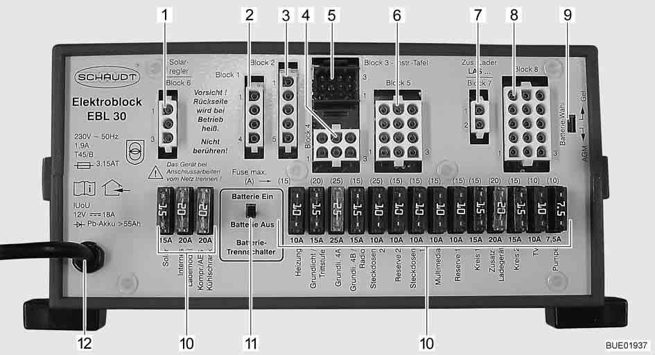 8 Elektrisk anläggning Ladda Bodelsbatteriet skall endast laddas med el-blocket. Fordonet ska för detta anslutas till en extern 230 V-försörjning så ofta som möjligt.