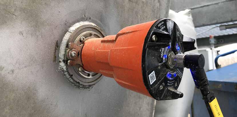 Fireflys system övervakar ett fallschakt i en svensk energianläggning.
