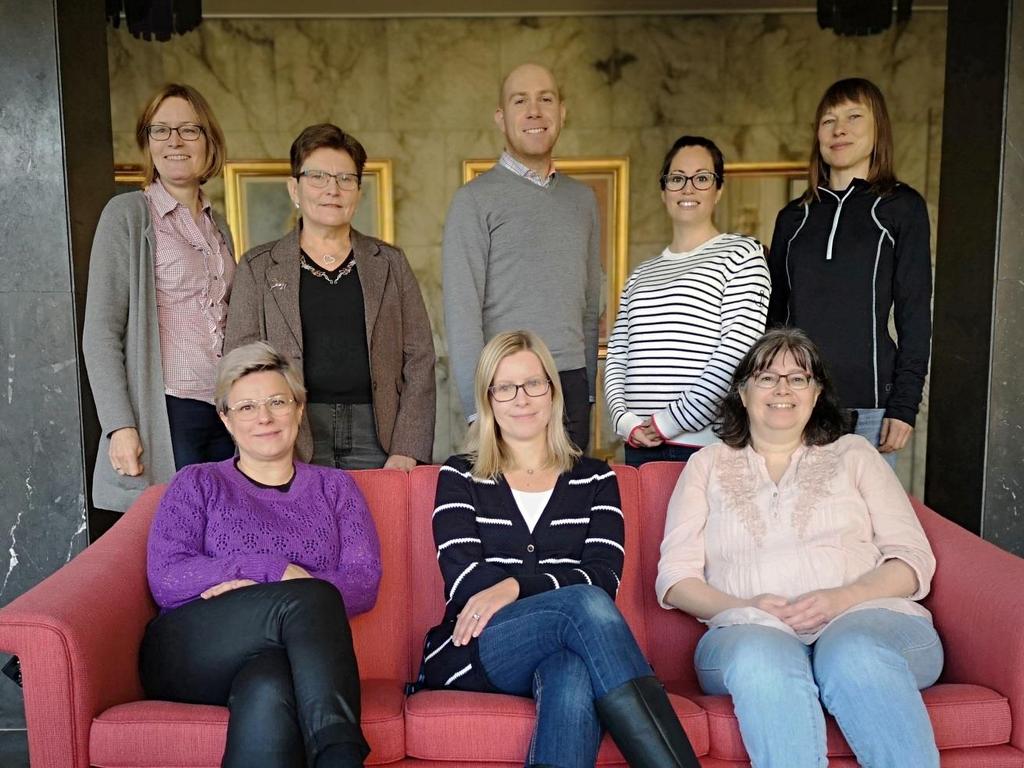 Andersson (arkivarie), Susan Fjällvik (arkivarie), Annika Olsson (arkivarie) Rad 2: Danijela Nikic (IKT-strateg), Linda