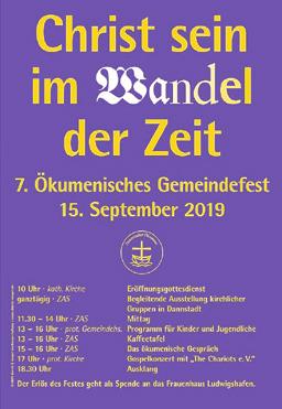 AMTSBLATT Dannstadter Höhe Seite 29 Ausgabe 36/6. September 2019 KIRCHEN Seine Gesprächspartner kommen aus den Bereichen Wirtschaft und Kirche. Um 17.