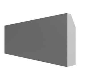 Ett kantelement med fibercementskiva väger 30 % mindre än ett med betongyta.