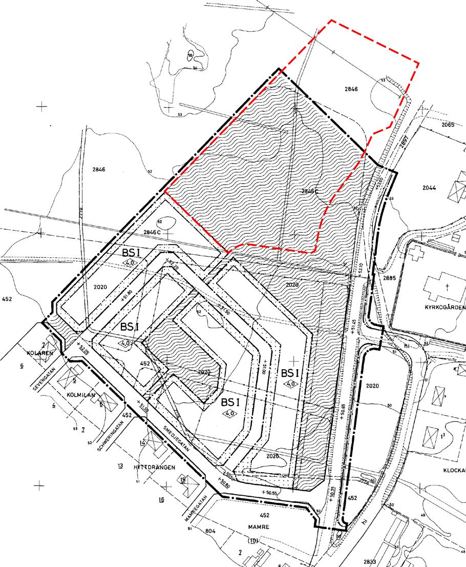 6 (21) Stadsplan för Mamre från 1968, nr 2837. Gällande detaljplan omfattar denna detaljplans södra del och är planlagd som allmän plats, park.