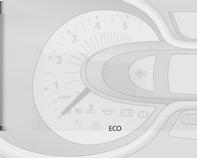 128 Körning och hantering Observera! Användning av ECO-läge kan påverka klimatregleringssystemets prestanda 3 114. Under körningen går det att deaktivera ECO-läget temporärt, t.ex.