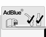 Påfyllning av AdBlue Se upp Använd endast AdBlue som uppfyller de europeiska standarderna DIN 70 070 och ISO 22241-1. Använd inga tillsatser. Späd inte ut AdBlue.