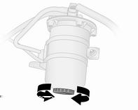 170 Bilvård Dieselfilter Dieselfiltret är åtkomligt från bilens undersida.
