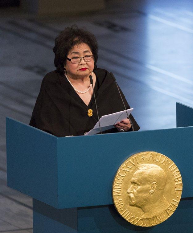FOTO: JO STRAUBE Utdrag ur tal av SETSUKO THURLOW On the seventh of July this year, I was overwhelmed with joy when a great majority of the world s nations voted to adopt the Treaty on the
