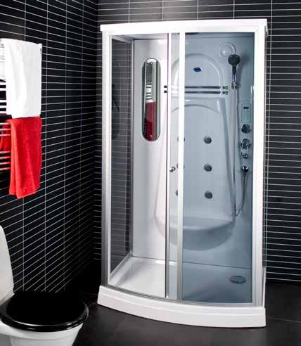 Duschkabin 6030 Till skillnad från våra andra duschkabiner är 6030 fyrkantig.