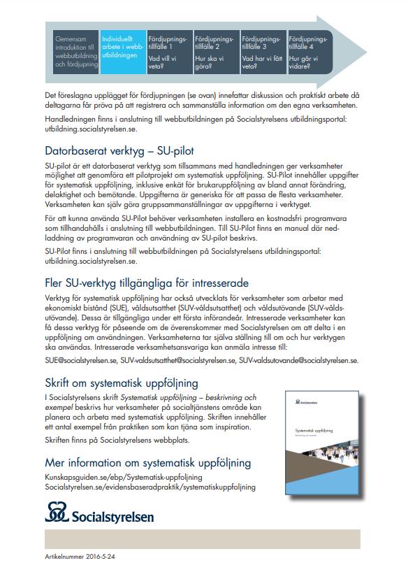 Stödmaterial för systematisk uppföljning