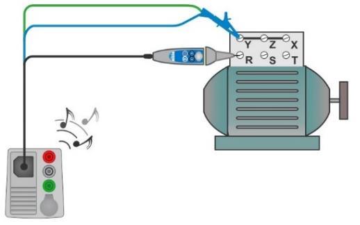 Metrel Ml 3155 Snabbguide mätning Eurotest XDe 9 4.7 R low 4W Se den engelska manualen 4.8 Continuity Kontinuitetsresistansmätning med låg ström Fig. 4.27: Kontinuitetsresistans mätmeny Fig.