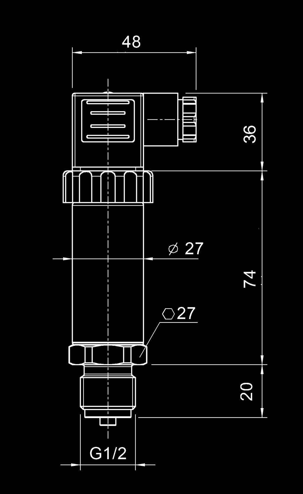 Standardutförande standard kabelkontakt L-plugg Utsignal 4-20 ma Temp 20+80 C II 1/2 E ia IIC T4/T5/T6 a/b + 1 M1 E ia I Ma 1/2 B 1/4 B Tryckområde Artikelnr Artikelnr 0-0,1 bar 89260036 89260236