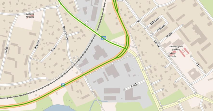 UPPDRAGSNAMN Kvantitativ riskanalys för planläggning, Ludvika FÖRFATTARE Erik Svedberg UPPDRAGSNUMMER DATUM 10264523 2018-03-13 2.3 INFRASTRUKTUR Figur 4.