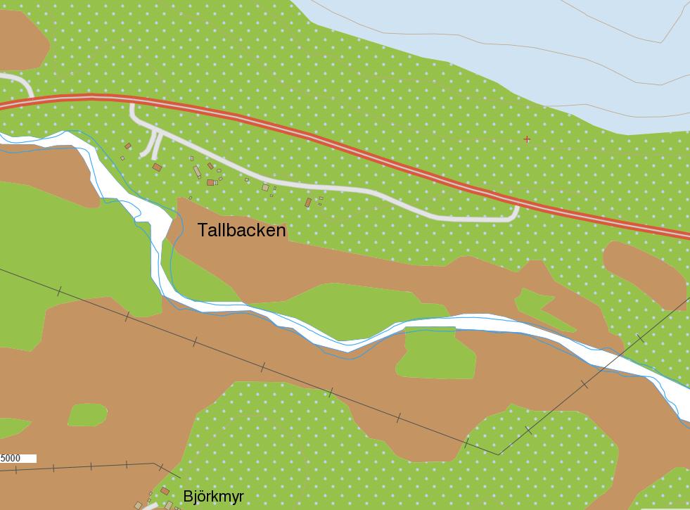 8 Områdets förutsättningar Enligt den geologiska kartan består utredningsområdet av isälvssediment med inslag av morän (figur 4). Ett myrmarksstråk med torv gränsar till utredningsområdet i söder.