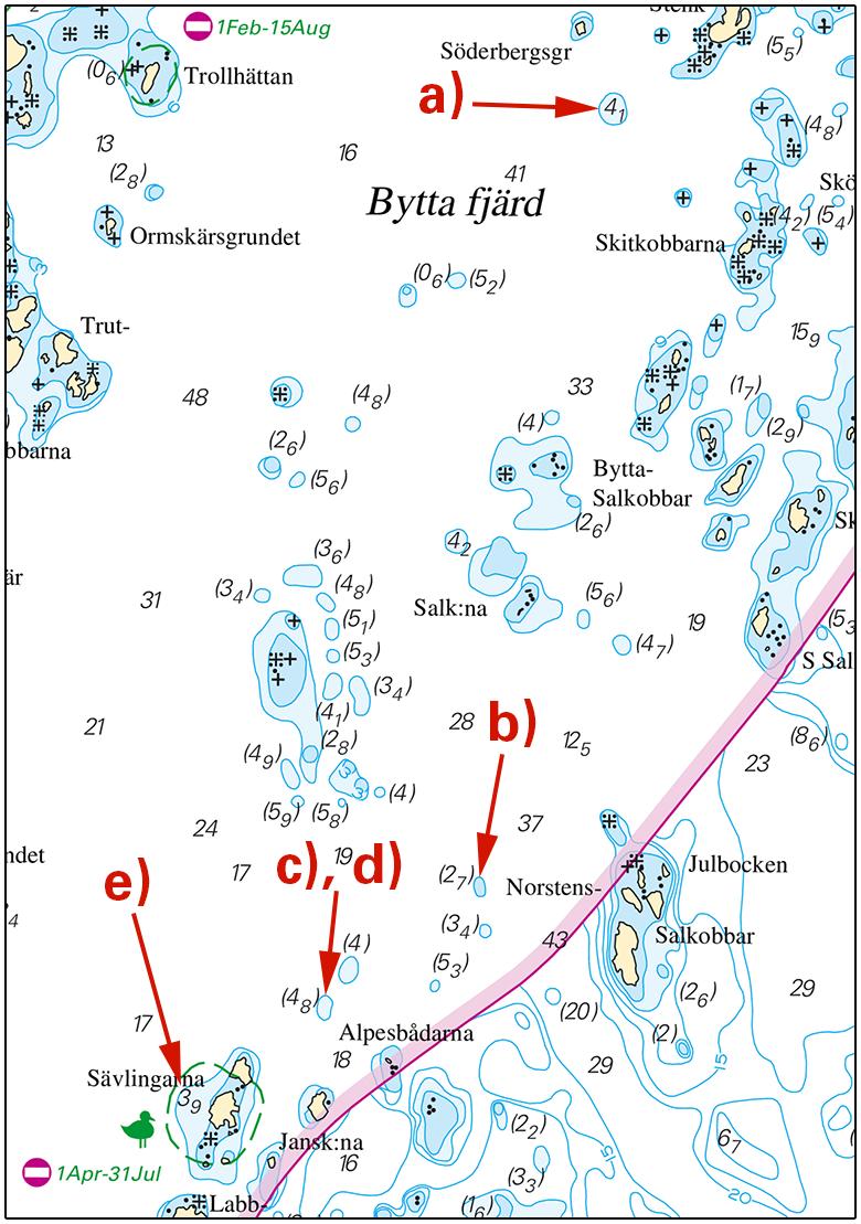 2019-08-29 5 Nr 770 Bytta fjärd Sjöfartsverket, Norrköping. Publ. 29 augusti 2019 * 14233 (T) Sjökort: 6145 Sverige. Norra Östersjön. Tyresö. Dyviksudd. Ällmorafjärden. Arbete med ny sjökabel.