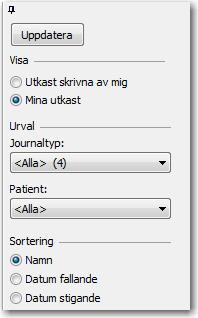 Utkast Visa utkast du är ansvarig för Det är nu möjligt att även visa de utkast du är ansvarig för i Utkast.