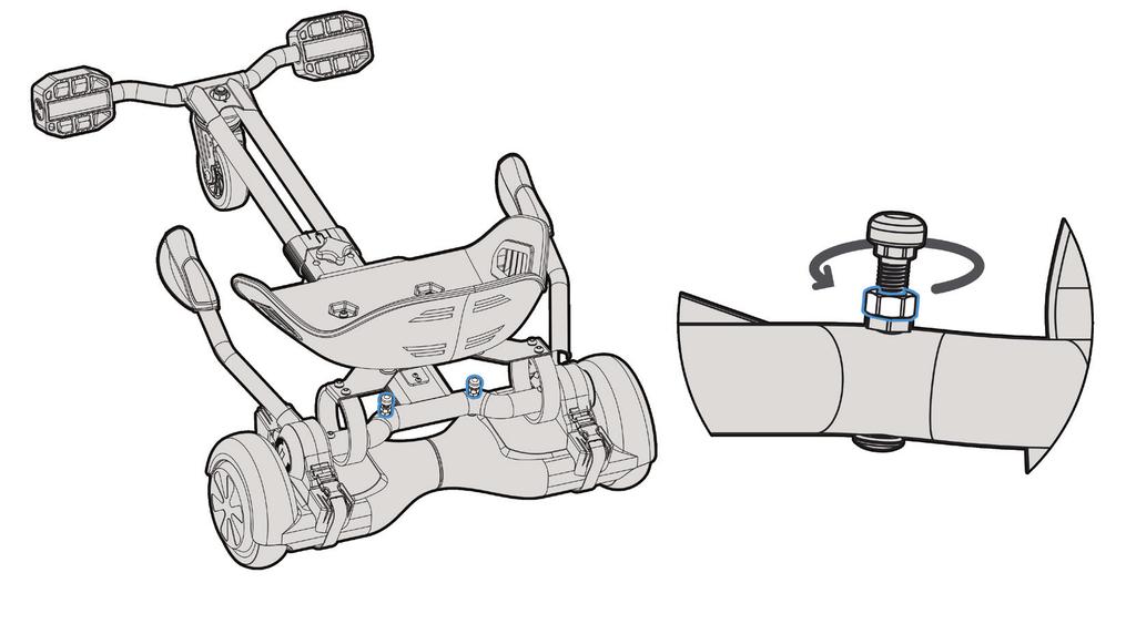 EN ES FR DE NL PT IT PL SV NO DA FI RU JP CH CH You may have to adjust the screws under the seat to calibrate the pressure on the pad or to engage the optic sensor.