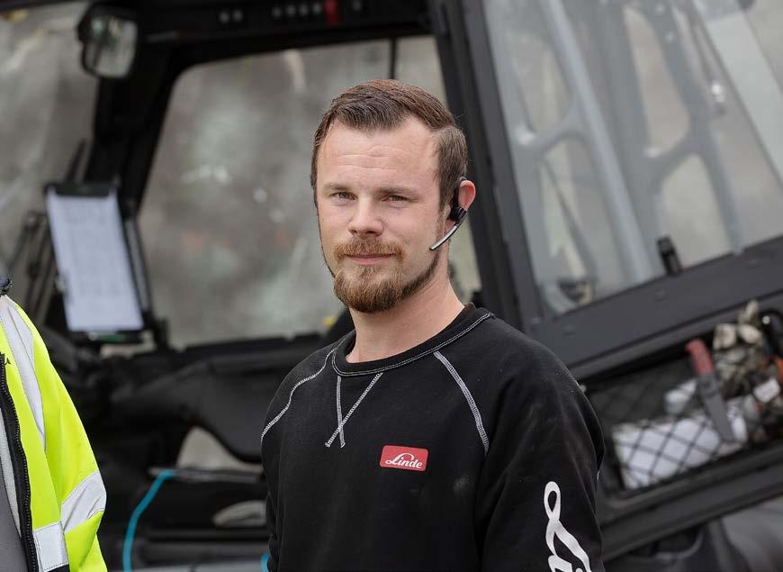 han även för utbildning och installation av connect i regionen. Han har jobbat med truckar i 30 år, och på Linde sedan 2011.