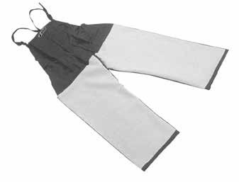 Het beschermende jack (fig. 1) en de broek (fig. 2) zijn hiervoor ideaal. Draag laarzen of veiligheidsschoenen met antislipzool en stalen punten (fig. 3-4).